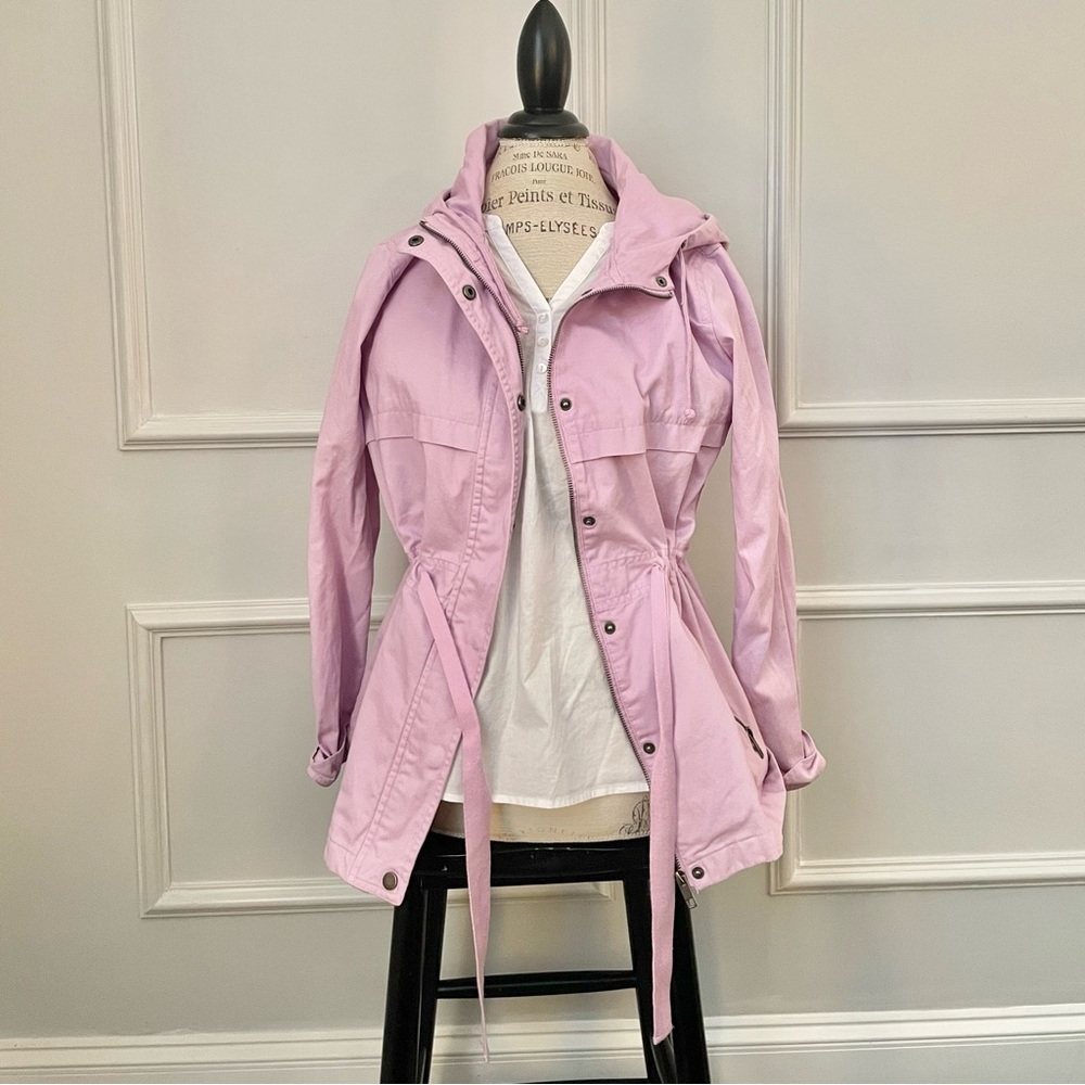 At John’s Bay lilac pink hooded jacket